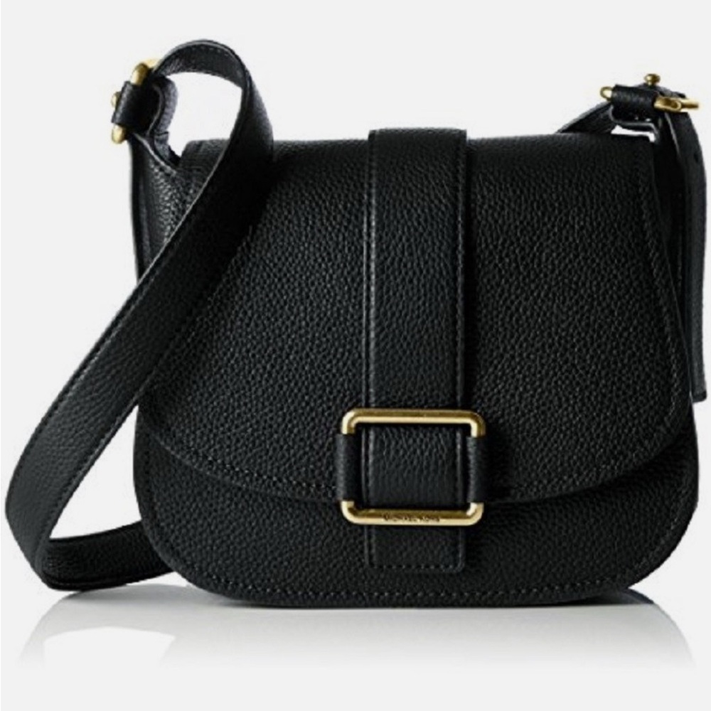 Michael Kors Women's Maxine Saddle Bag, Black
